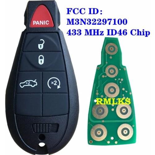 New Remote Key Fob 433MHz ID46 Chip Fit For Dodge Dart 2012 2013 2014 2015 2016 Car Smart Key