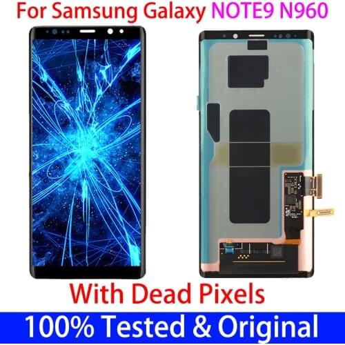 Original 6.4" For SAMSUNG Galaxy Note 9 LCD Note9 N960 Display N960D N960DS and Touch Screen Digitizer With Black Spot Assembly