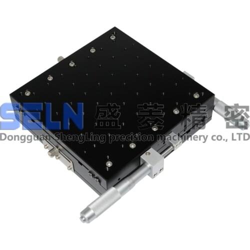 XY Axis LY200-RM Large Table 200mm Precision Measuring Manual Displacement Platform Adjustable Frame Slide Table