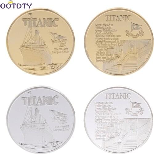 Commemorative Coin Titanic Ship Incident Collection Arts Gifts BTC Bitcoin Alloy