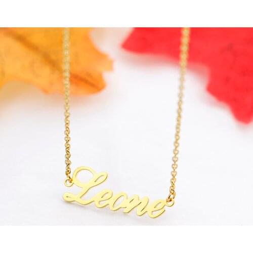 Stainless Steel Personalized Jewelry Alison Font Custom Any Name Necklace Handmade Arabic Nameplated Crown Heart Pendants Gifts