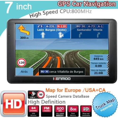7 Inch HD GPS Portable Navigation 2020 Maps for Europe Russia Car TRUCK CAMPING Caravan Navigator Sat Nav Free Lifetime Updates