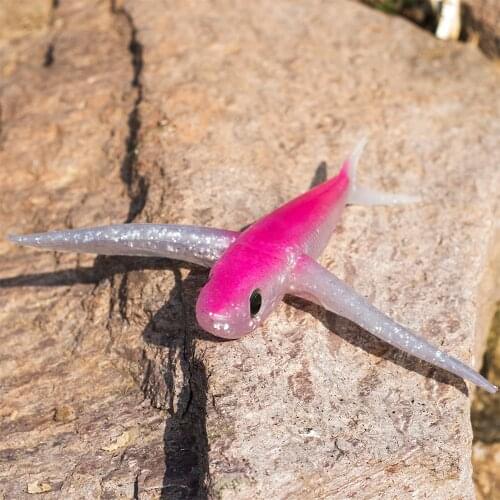 Seawater Fishing Bait Flying Fish Lure 22cm 125g Boat Trolling Tuna Mackerel Soft Baits Soft Fishing Lures