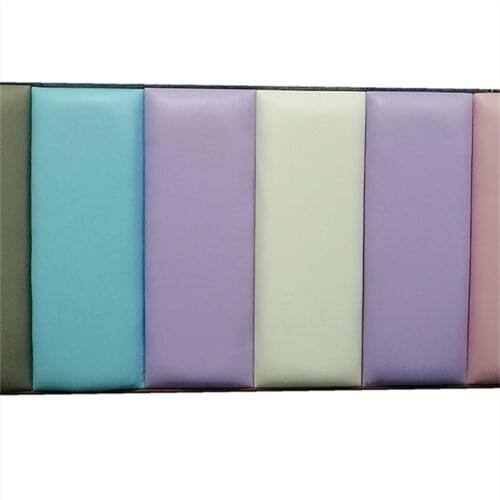 Rectangular kids bed tatami headboard soft pack surrounding living room bedroom anti-collision 3D wall stickers