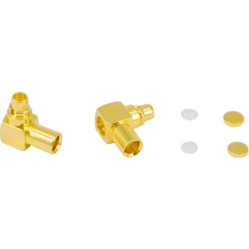 100 Pieces MMCX Male Right Angle Semi Rigid RG405 RF Coaxial Connector