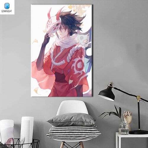 Coloring by numbers Ninja digital paint by numbers Traditional Chinese anime poster modular painting gift for kids