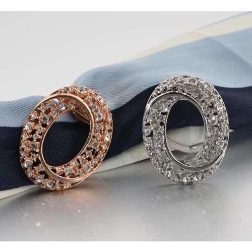 Scarf clip brooch buckle