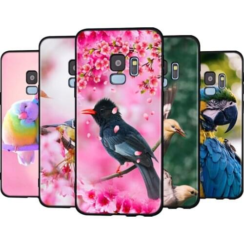 Spring Flower Birds Silicone Case For Samsung Galaxy A9 A8 A7 A6 A6S A8S Plus A5 A3 Star 2018 2017 2016 Phone Case