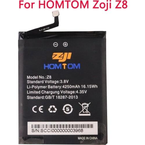 100% New Original HOMTOM Z8 Battery Replacement 5.7inch 3400mAh Backup Batteries Replacement For HOMTOM Z8 Smart Phone