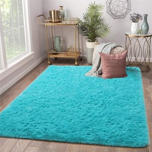 Modern Living Room Carpet Soft Kids Room Rug Large Fuzzy Shag Area Rugs for Nursery Girls Dorm Home Decor Children Bedroom Rug