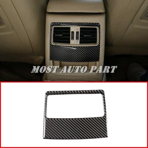 Carbon Fiber Interior Console Rear Air Vent Cover Trim For BMW 3 Series E90 E92 E93 2005-2012 1pcs Car Decoration Car Trim