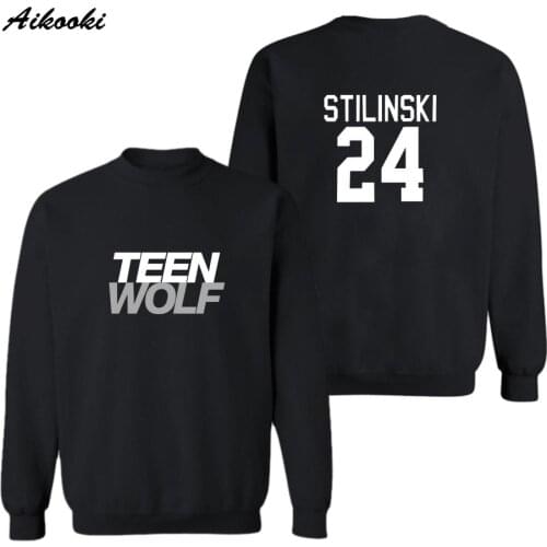 Teen wolf High collar guard Men Women New Arrivals Hip Hop Fashion Autumn Winter Casual Sweatshirt hoodies Clothes tops