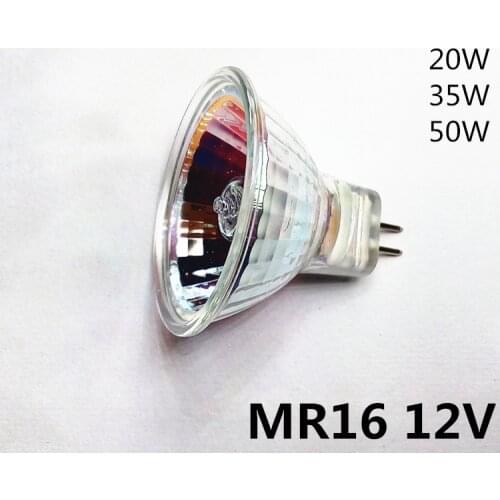10Pcs/Lot Halogen MR16 12V 20W SpotLight MR16 12V 25W 35W 50W SPOTLIGHT 12V MR16 50W Halogen light Cup Shape 12V 35W MR16