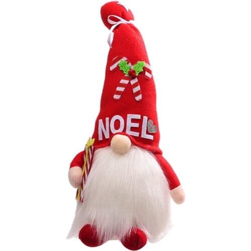 13" Lighted Christmas Gnome Handmade Scandinavian Swedish Tomte Gnomes Santa Light Up Elf Toy Winter Home Table Decoration