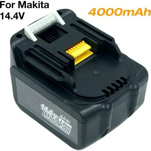 14.4V 4.0Ah 4000mAh Lithium-Ion Rechargeable Battery for Makita Cordless Tools BL1430 BL1440 194558-0 194559-8 DF445D TD135D