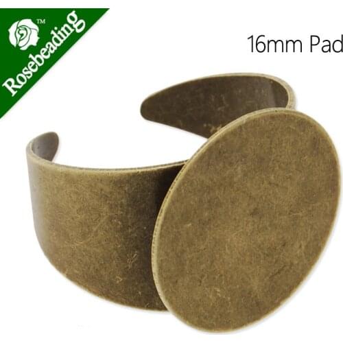 16mm antique bronze Plated Adjustable Ring Blanks Base With Pad,fit 16mm cabochon,Sold 20pcs/lot-C4657