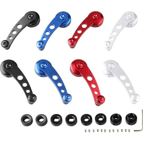 2PCS Universal Car Window Lever Winding Elevator Lift Handles Auto Interior Decoration Modification Direct Replacement Parts