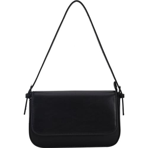 2021 Women Brand Luxury Fashion Shoulder Handbags and Purses Solid Color Pu Leather Small Underarm Crossbody Bags