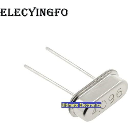 40pcs Passive crystal HC-49S 4.096MHZ 4.096M Crystalline DIP 2feet