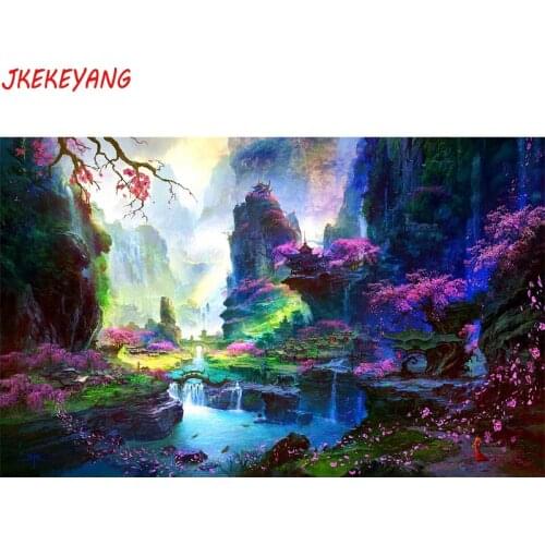 5D Diy diamond painting Beautiful valley Diamond Mosaic sale Rhinestone Embroidery cross stitch Y3712