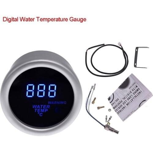40~150 Celsius Display Water Temperature Gauge with 1/8NPT Sensor fit for Car Water Temp Gauge