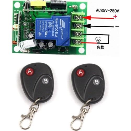 3000W Wireless Switch 85V~220V 30A Remote Control System Light Lamp LED Water Pump Electrical Machine ON OFF 2PCS Transmitter