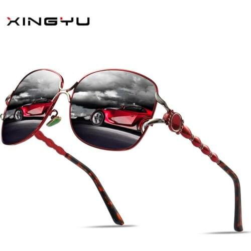 XINGYU Brand Design Luxury Polarized Sunglasses Women Ladies Gradient Butterfly Sun Glasses Female Vintage oversized Eyewear