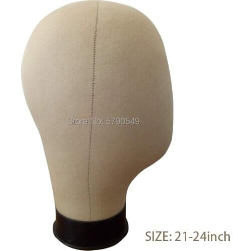 Canvas-wig-block head cork head for wig styling wig accessories wig showing mannequin- head