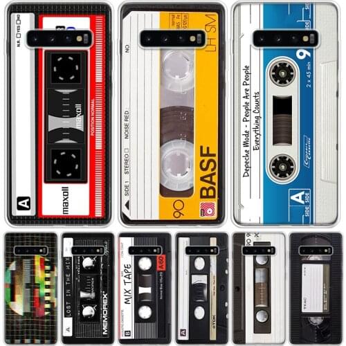 Vintage Magnetic Tape Cassette Phone Case For Samsung Galaxy A50 A70 A30S A51 A71 A10 A20E A40 A90 A20S M30S A6 A7 A8 A9 Plus Co