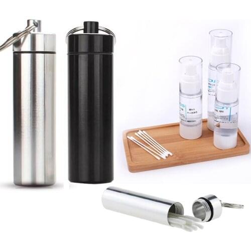 Waterproof Pocket Toothpick Holder Seal Bottle Eco-Friendly Ultralight Portable Aluminum Alloy Pill Case Container For Travel