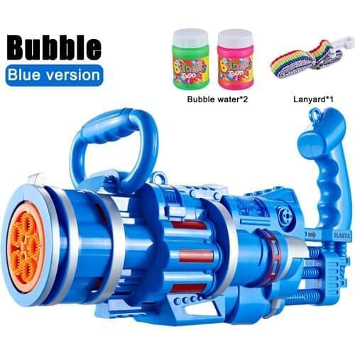 Kids Toy Bath Toys Bubble Gum Machine Toys Bubble Machine Automatic Bubble Toy With Lanyard Bubble Water Blowing Gun Toy