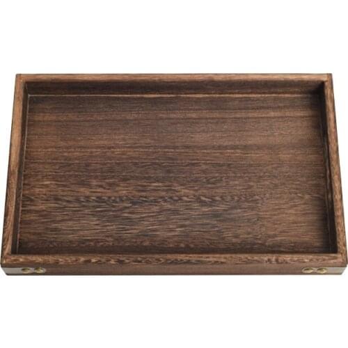 Afternoon Wooden Tea Tray Decoration Set Vintage Wood Chinese Tea Tray Mat Decorative Small Bandeja Madera Tea Ceremony DL60CP