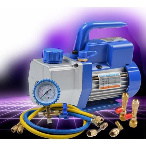 1L Aluminum Alloy Electric Vacuum Automotive Pump Refrigeration Maintenance Industrial Vacuum Pumps with Large Oil Mirror Window
