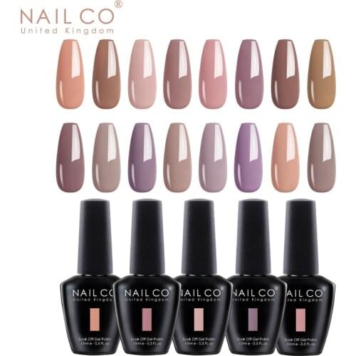 NAILCO 15ml Nude Pink Brown Colors Gel nail polish nails art All for manicure professional UV&LED semi-permanent Varnish hybrid