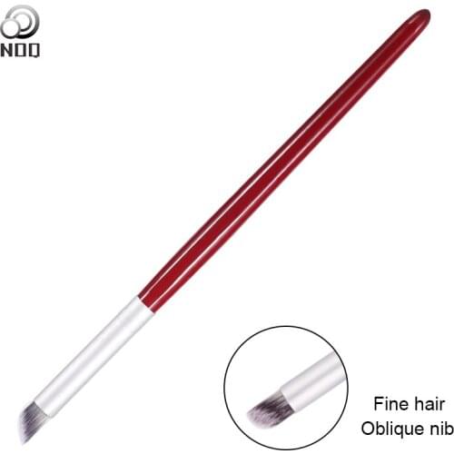 3pc Gradient Nail Tools Professional Nail Art Drawing Pen Brush Dark Red Wood Handle Manicure Pedicure Brush Soft Hair Ombre