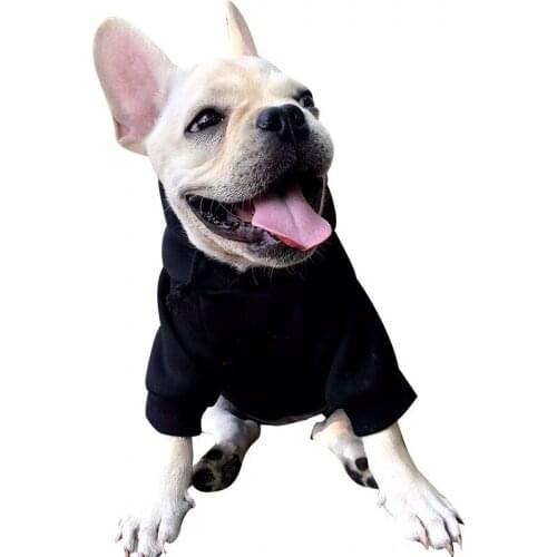 Fashion French Bulldog Winter Warm Hoodie Dog Clothes Pet Puppy Parent-Child Outfit Pug Teddy Jacket Coat for Dogs Costume XQC26