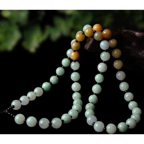 Natural Myanmar jade handmade pendant necklace rope genuine jadeite jade rope chain jade jewelry wholesale lots bulk