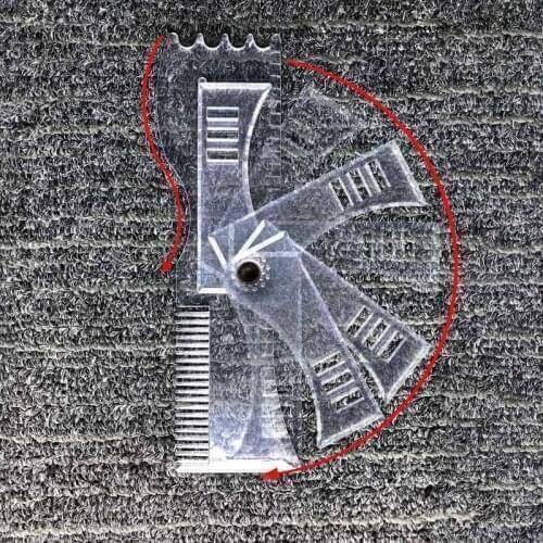 Mens Rotating Beard Shaped Template Comb Mens Beard Comb Hairdressing Tool For Hair Beard Trim Template