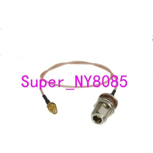 RG316 pigtail N female jack bulkhead to SMA Female Jack Bulkhead Cable jumper 4inch~10M