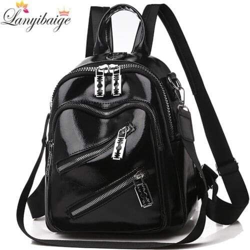 Fashion Women Backpack Designer Pu Leather Travel Backpack Casual Shoulder Bags High Quality School Bags For Teenagers Girls