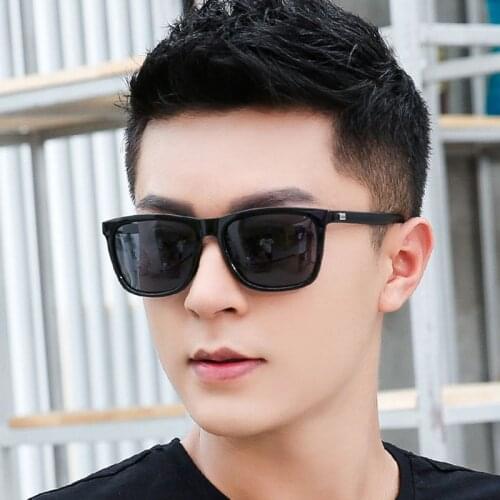 Classic Men Anti-Reflective Mirror Sunglasses Vintage Square Plastic Women Sun Glasses Fashion Out Door Glasses Frame Uv400