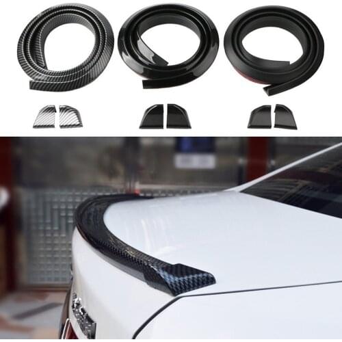 1.5M Car-Styling 5D Carbon Fiber Spoilers Styling DIY Refit Spoiler For Audi BMW Toyota Honda KIA Hyundai Opel Mazda Ford Skoda