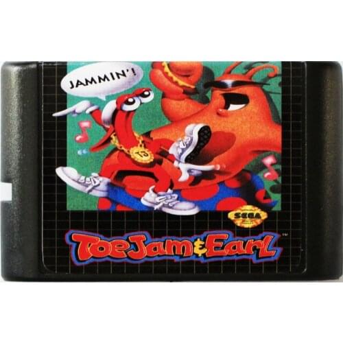 ToeJam & Earl 16 bit MD Game Card For Sega Mega Drive For SEGA Genesis