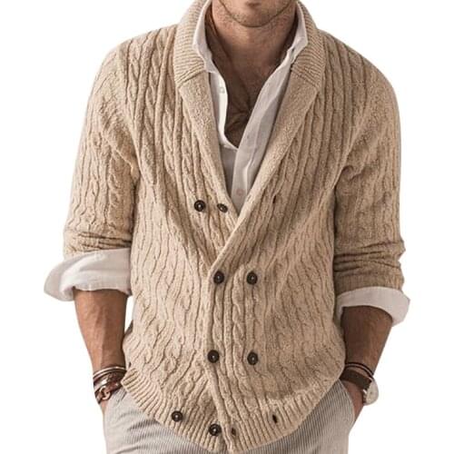 Spring Autumn 2021 Men' s Outwear Fashion Middle Length US Size Cardigan Men