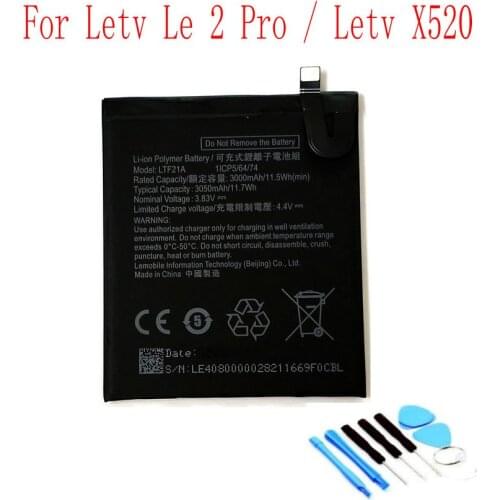 High Quality LTF21A 3000mAh Battery For Letv Le 2 Pro / Letv X520 Mobile phone