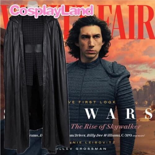 StarWars 9 The Rise of Skywalker Kylo Ren Cosplay Costume Halloween Costumes For Adult Men Custom Made Suit Outfit