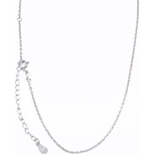 1MM Cable Chain 100% Guaranteed Real 925 Sterling Silver Chain Necklace Adjustable 15" - 18" YH5006