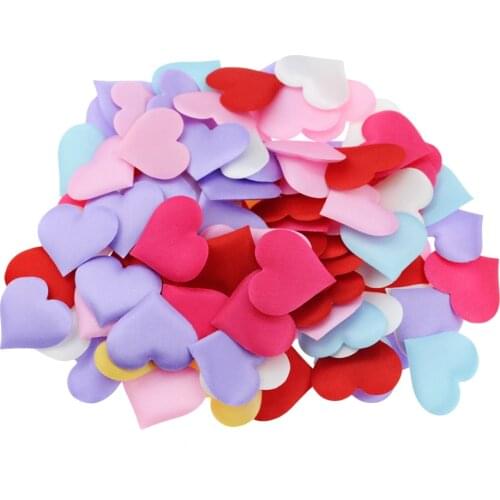 100pcs Throw stereoscopic Sponge Love Heart Marriage Room Wedding Decoration Sprinkle Petal Confetti 3.5cm