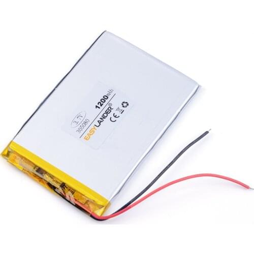 3.7v lithium ion rechargeable battery 305080 1200mAh For MP5 GPS MP4 digital products general battery