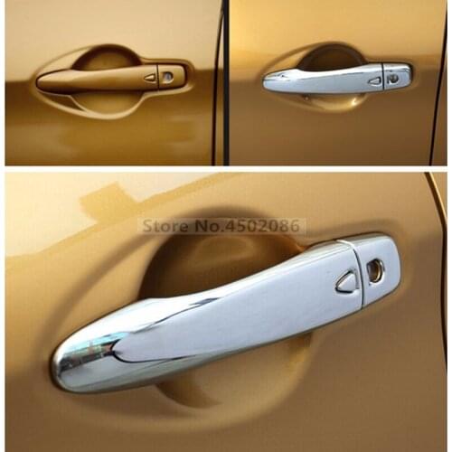 For 2016 2017 Nissan Qashqai Side Mirror Cover ABS Chrome Trim Molding Styling Rear Bezel Garnish